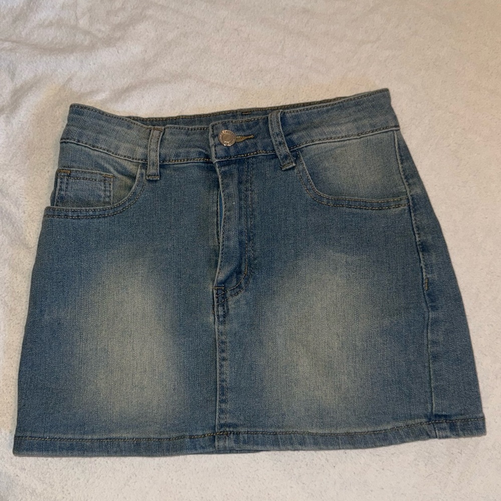 Forever 21 Blue Denim Mini Skirt